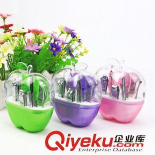 揭秘十元店美甲货源 义乌批发苹果指甲套剪9件套